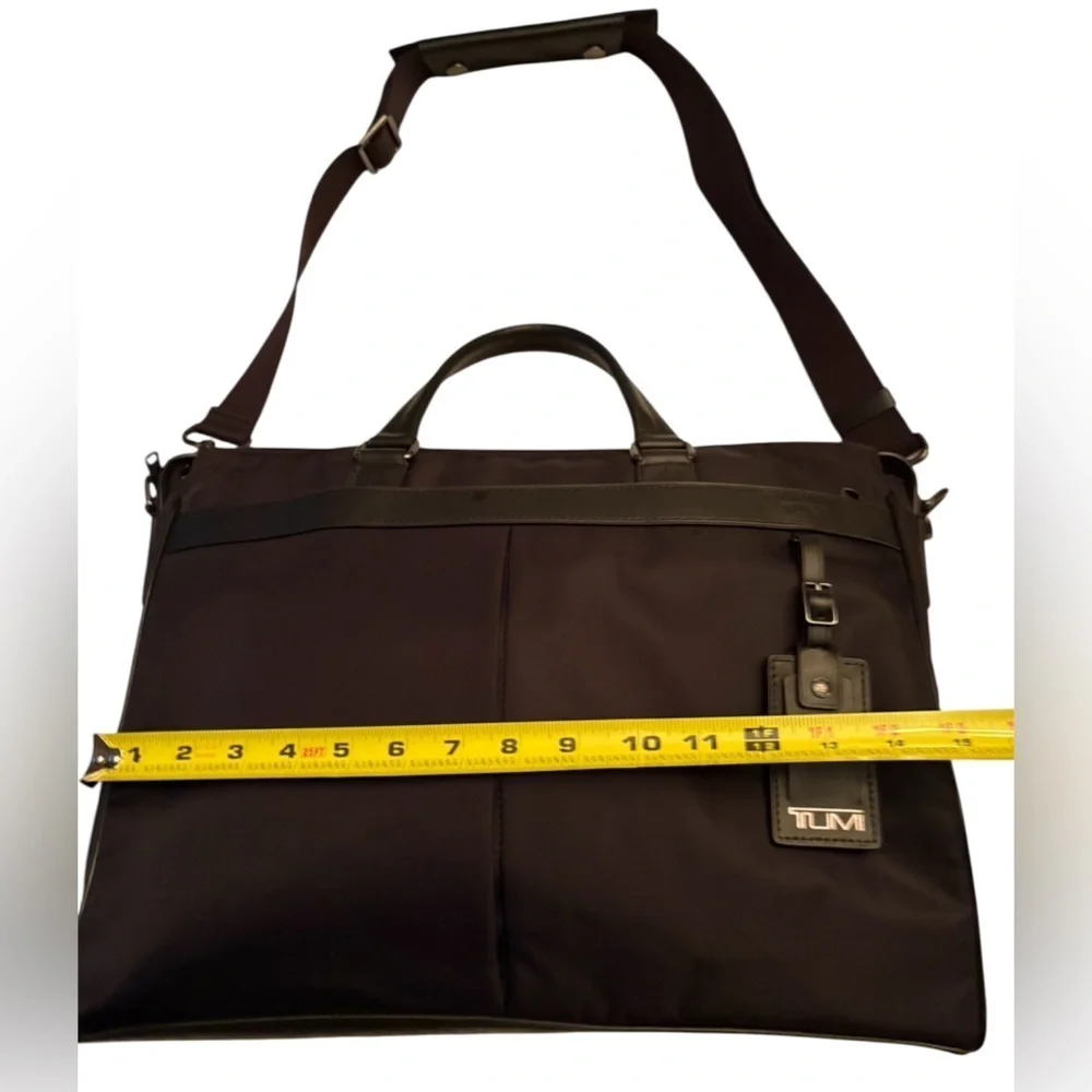 TUMI Black Briefcase with Shoulder Strap